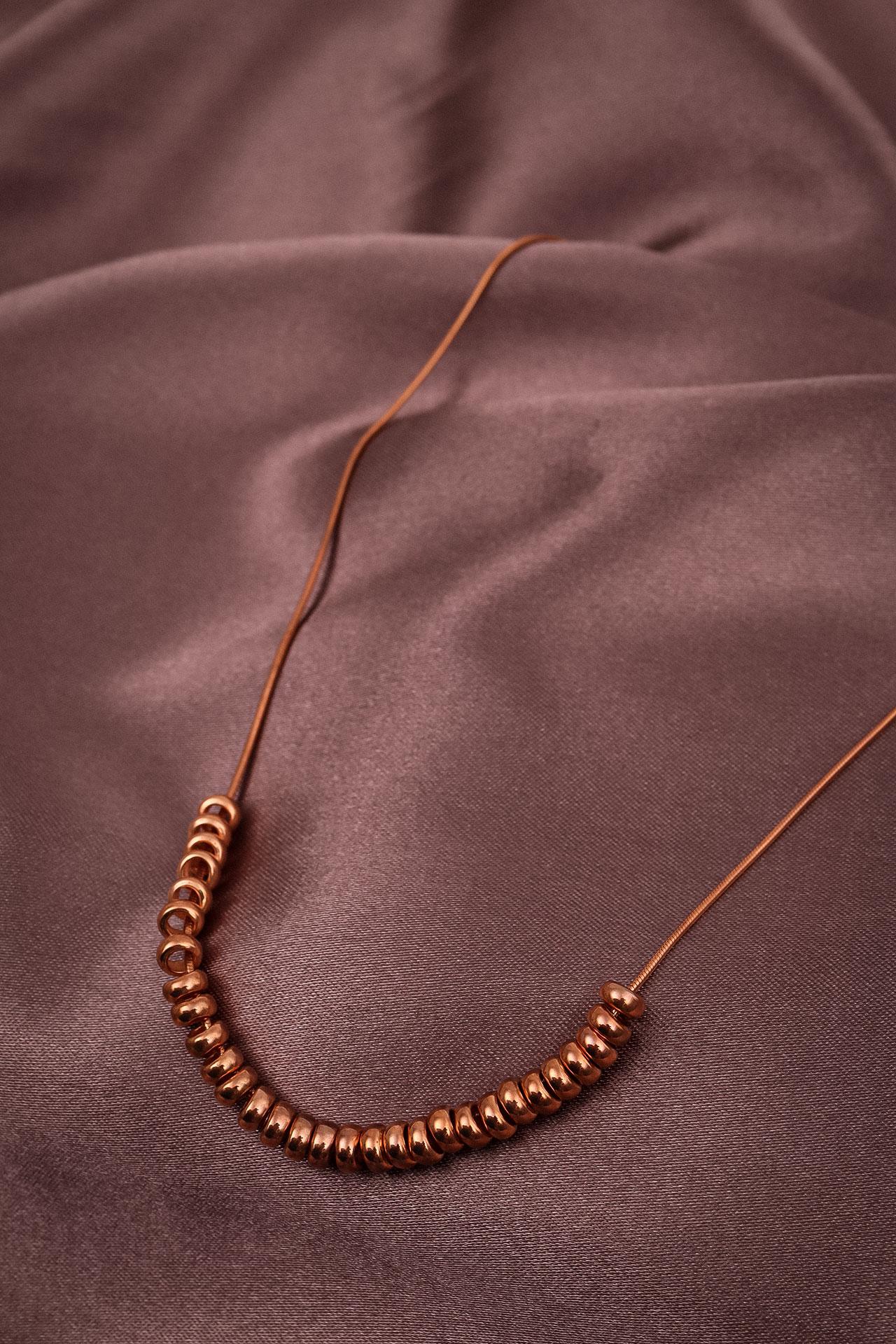 

Ожерелье из стерлингового серебра 925 пробы без камней розового цвета с шайбой 7,68 г