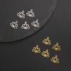 Teamer Buddhist Lotus Flower Charms for Jewelry Making Delicate Stainless Steel Pendant for Bracelet Earrings DIY Wholesale