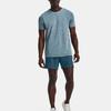 Under Armour Solid Color Crew Neck Short Sleeve T-Shirt Men Tops Static-Blue 1375692-414