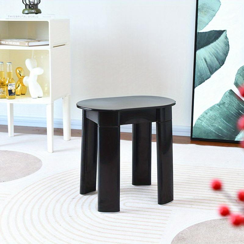 1Pc Plastic Round Stool, Shoe Changing Stool In The Living Room, Creative, Modern and Simple In The Living Room
