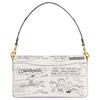 Coach X Peanuts Snoopy Collaboration Tabby 26 Logo Pattern Printed Leather Handbag Women handbags Chalk-White CCB04-B4CAH
