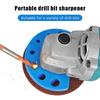 1Pc Drill Bit Sharpener Grinding Drill Bit Holder Angle Grinder Drill Bit Sharpener Grinding Attachment Precision Drilling Brack
