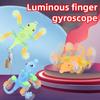 Creative Luminous Gecko Deformation Fingertip Gyro Bionic Sucker Hook Cartoon Gecko Children's Ornaments