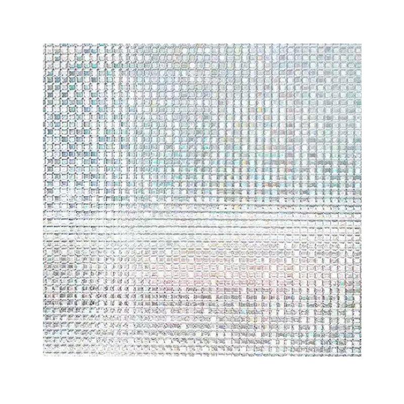 3D Small Mosaic Window Sticker Static Glue-free Glass Film Light Transmission Opaque Protection Privacy Anti-peeping Window Paper