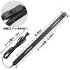 szbritelight Duct Rail Outlet 0.5m Cord with Switch Lighting Bar Easy Installation Plant Growing Ceiling Light (Black)
