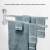 Bathroom Wall Mounted Towel Rack Swing Out Rotating Towel Hanger Shelf