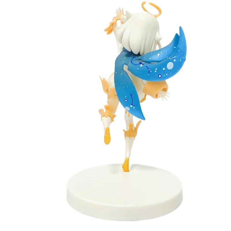 14cm Genshin Impact Hu Tao Paemon Anime Character Pvc Action Character Model Sculpture Handmade Desktop Decoration Children's