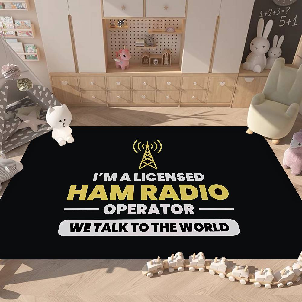 

Licensed H-Ham Retro Radio Room Mats Anti-slip Absorb Water Long Strip Cushion Bedroon Mat Household Carpets 40x60cm