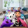 Gabbys Doll House 3D Printed Duvet Case Pillowcase Bedding Set Twin Full King for Kids Adults Bedroom Home Textileextile741