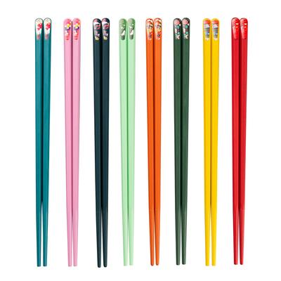 8 Paare/satz Chinesische Japanische Stäbchen Set Haushalt Geschirr Party Besteck Wiederverwendbare Nette Stil Legierung Stäbchen