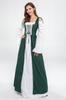 Choni Choice Medieval Dress, Aristocratic, Renaissance, Gothic Style, Maid, Retro Silhouette, Long Sleeves, Long Dress, Plus Sizes, Women's and Adult