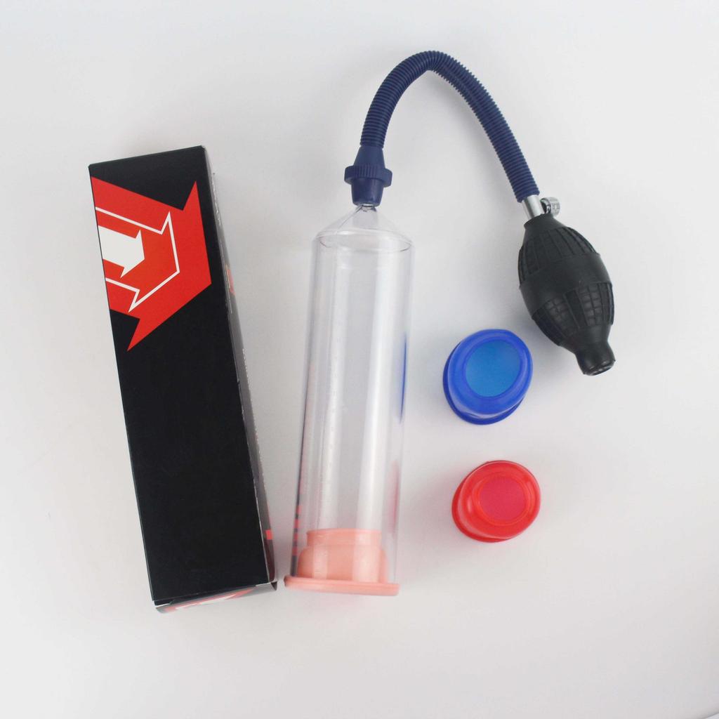 Penis Pump Enlargement Vacuum Pump with Metal Volve Rubber Sleeve Penis Extender Enlarger Enhance Erotic Sex Toy Product for Men