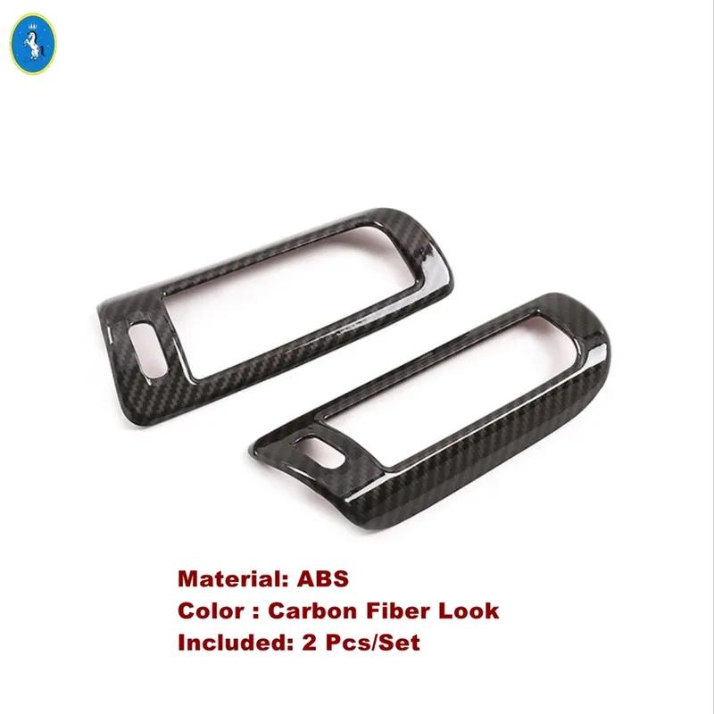 Carbon Fiber Interior Accessories Air AC Lift Button Lights Control Panel Cover Trim For Benz G Class W464 G350 G500 -