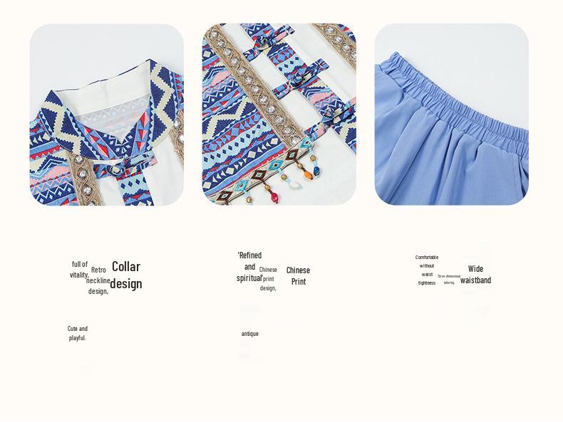 Children's Xinjiang-Inspired Dance Costume for Boys and Girls - Spring & Autumn, Mid-Autumn Festival & National Day