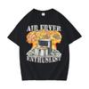 Air Fryer Enthusiast Funny Cooking Meme Harajuku Print TShirt Unisex Women Vintage Short Sleeve Tshirts Cotton Casual Y2K T Shirt