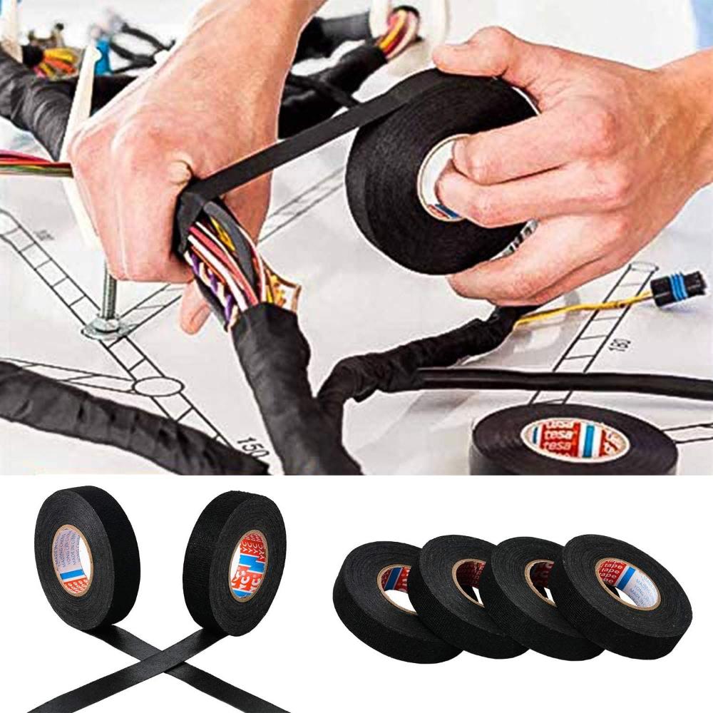 9/15/19/25/32MM Loom Cable Fixed Automotive Adhesive Wire Harness Tape Cloth Fabric Heat-resistant