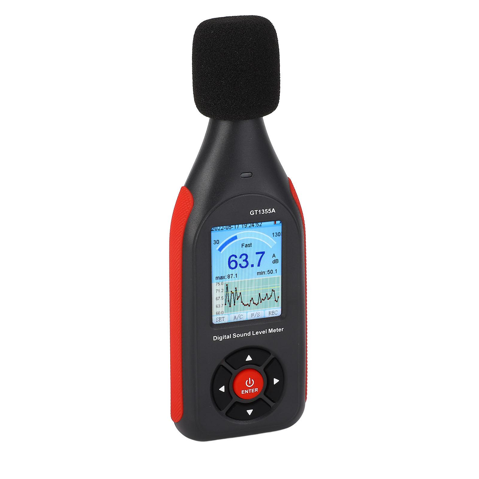 

Измеритель уровня звука Высокоточный ЖК-дисплей Портативный измеритель шума Децибелометр для частных лиц