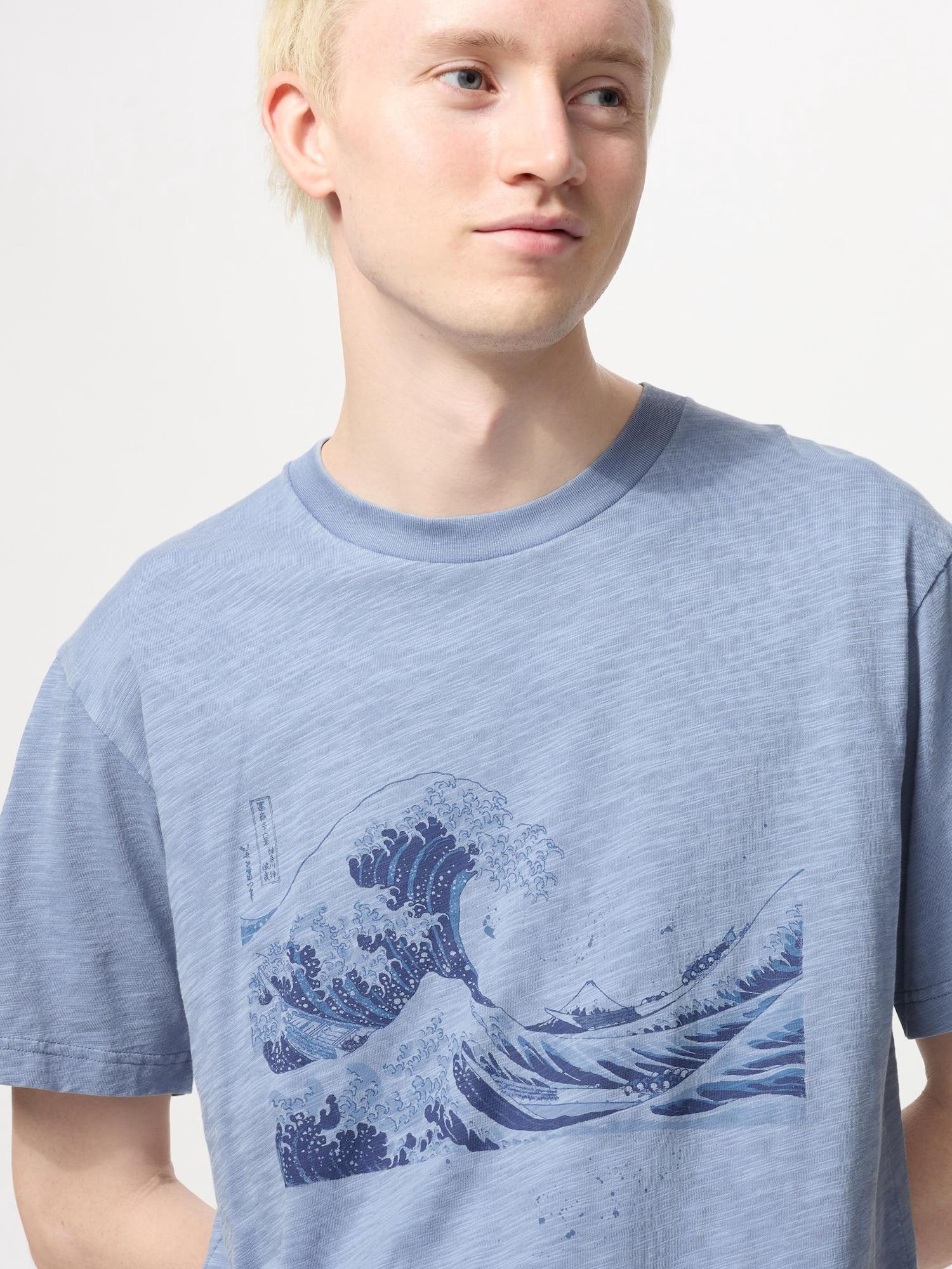 

Uniqlo Japan Ukiyo E музей искусств Бостон Ют 62 BLUE/L