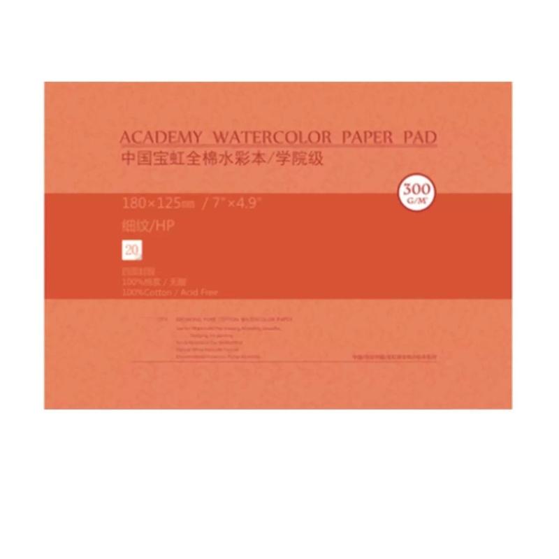 20 Sheets 300g Watercolor Paper Pad For Students And Travel Sketching Cotton Art Sketchbook Watercolor Painting Book