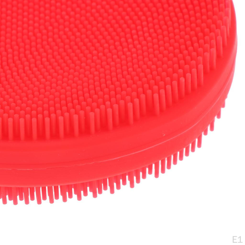 Silicone Bath & Shower Loofah Brush for Skin Exfoliation Massaging Sodt Bristles