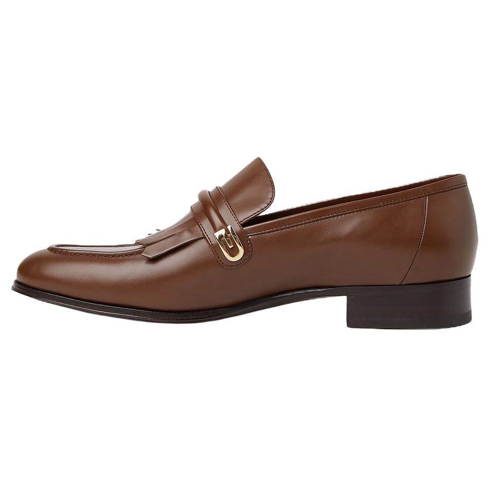Gucci Leather Men's Casual Shoes Men's Brown 714680 06F00 2361