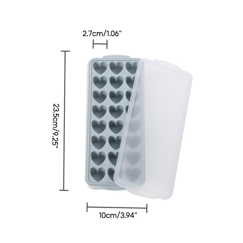 Flexible Ice Cube Molds DIY Cute Heart Shape Silicone Ice Cube Tray Ice Cube Makers Reusable Ice Cube Tools for Kitchen