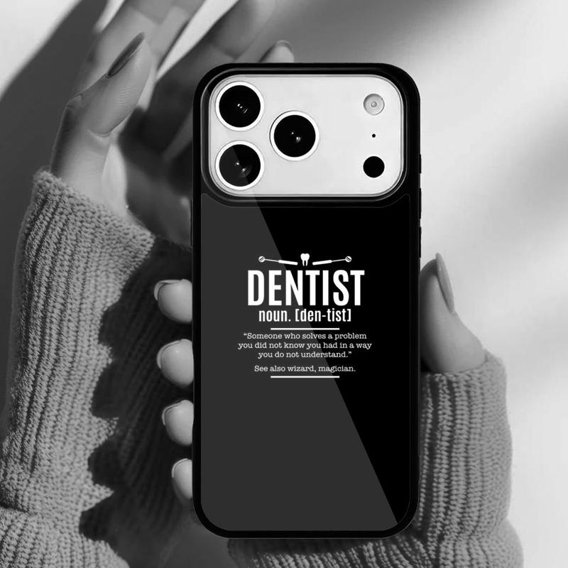 Dentist Definition Funny Cool Sarcastic Dentists Phone Case for iPhone 17 16 15 14 13 Pro Max Back Cover for 12 11 Pro Coque