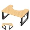 In-Stock Adjustable Folding Wooden Bathroom Toilet Footstool