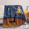 1PC Pippi Longstocking Print Flannel Blanket, High Quality Comfortable for All Seasons, Home Decor, Warmth and Comfort, Perfect for Christmas Gifts115
