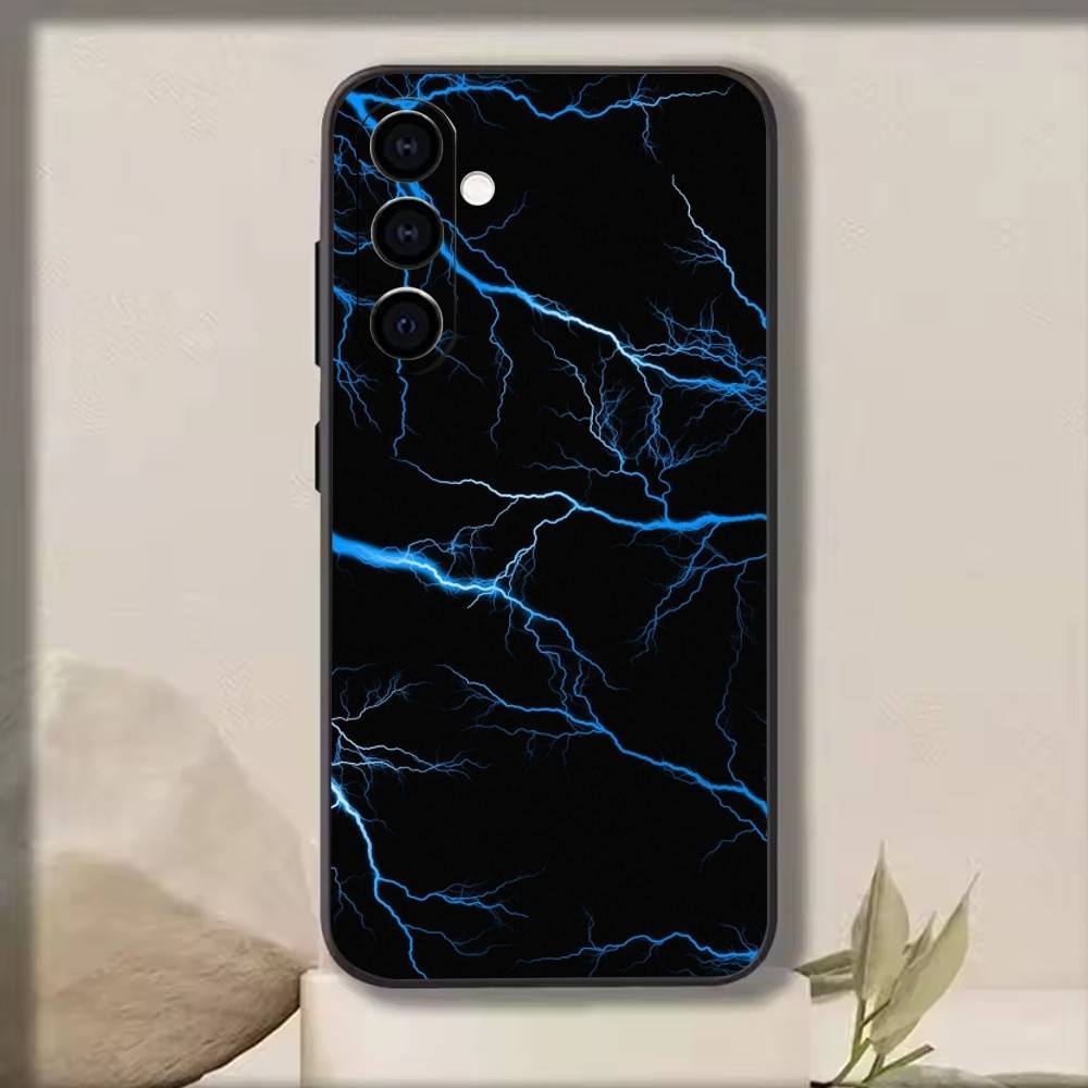 Cool lighting   Phone Case For Samsung Galaxy A73,A72,A71,A70,A53,A52,A51,Soft Silicone Black Cover