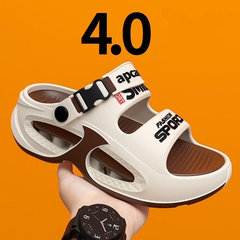 Sandals and Slippers Men's Summer Wear Non-slip Driving Dual-use Large Size Slippers Outdoor Sports and Leisure Beach Shoes Men