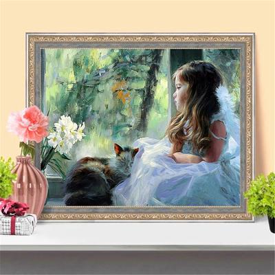 Peinture diamant thème enfant, broderie 5D, point de croix, image en strass, décoration d'intérieur