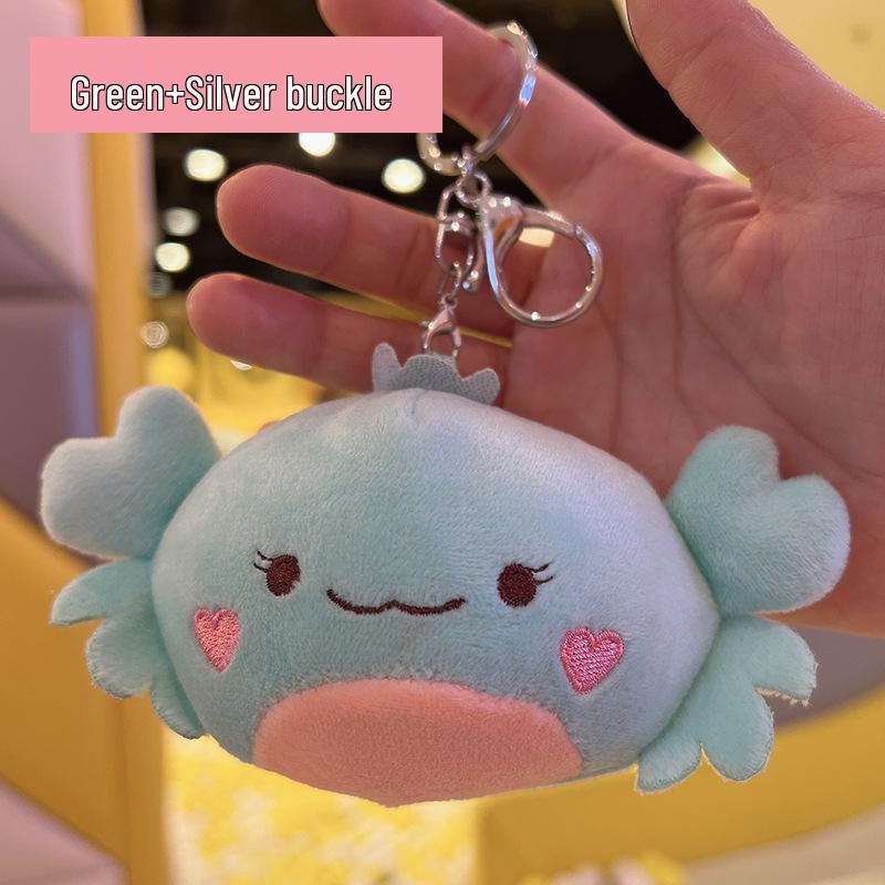 Crab Pendant & Plush Mini Backpack Charm
