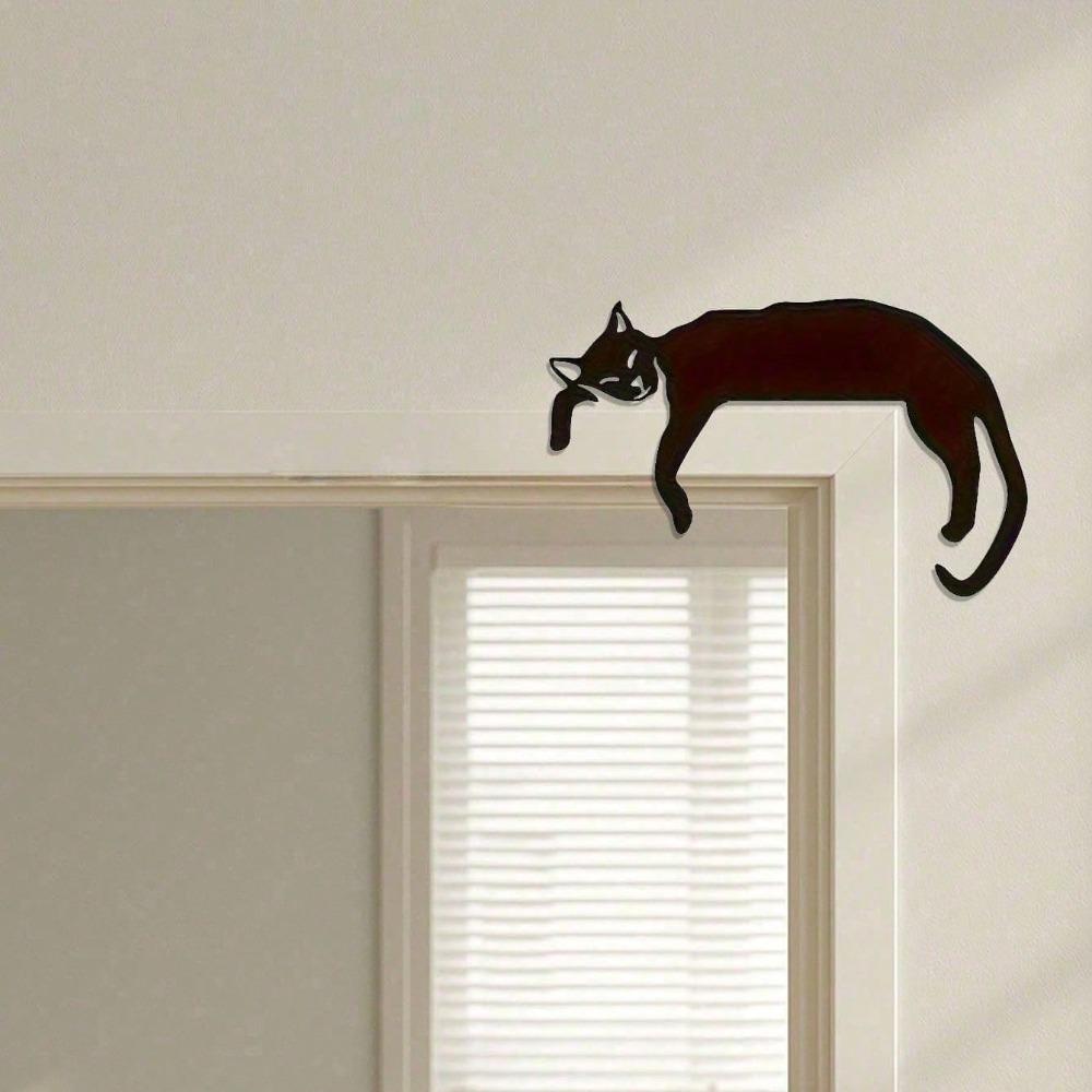 Black Cat Wall Art Gothic Decor Halloween Christmas Gift for Cat Lovers