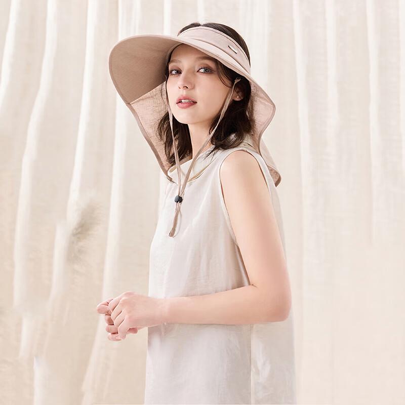 JIUMU Women's Summer Linen Sun Visor