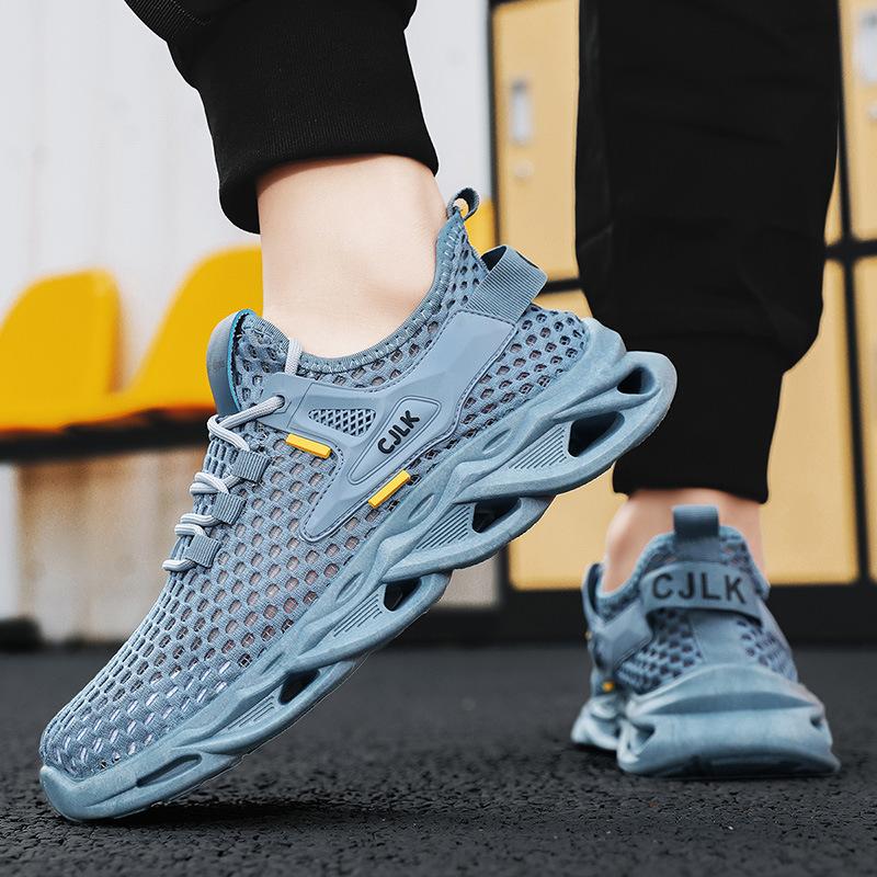 2025 new summer mesh breathable hollow thin men's shoes fashion sports casual shoes versatile Internet celebrity Korean shoes