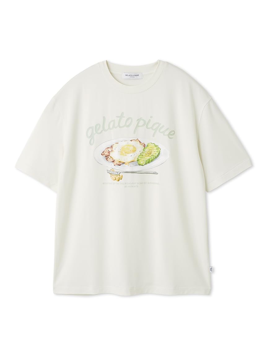 

Gelato Pique HOMME Sunny Side Egg PHCT254931 OWHT L One-Point T-Shirt Men s