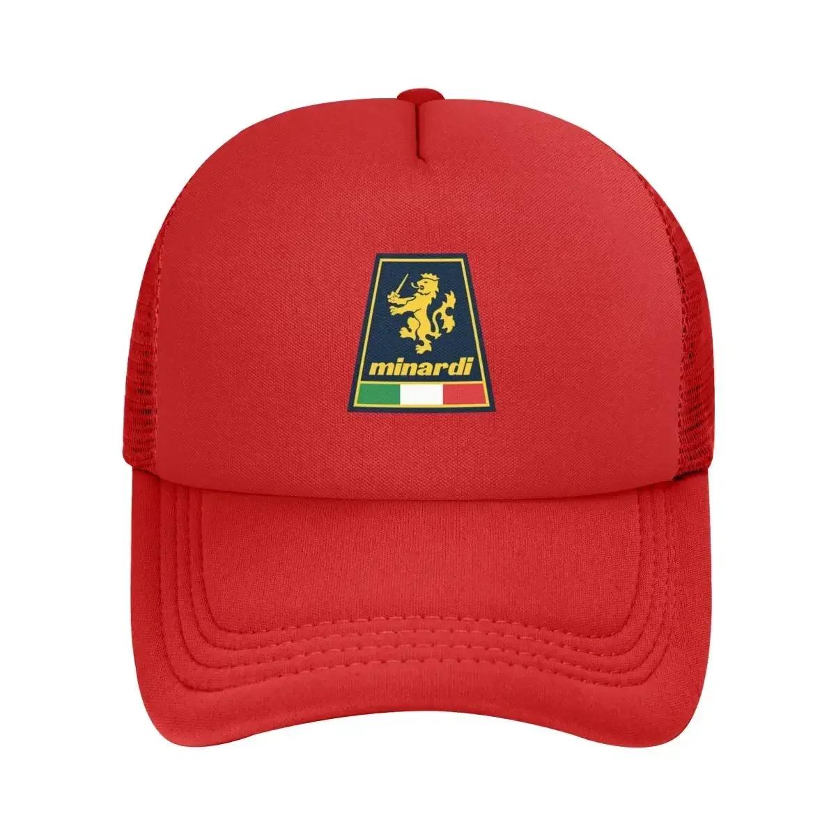 Minardi Racing Team Mesh Baseball Caps Snapback Fashion Hats Breathable Casual Casquette Outdoor Unisex One Size