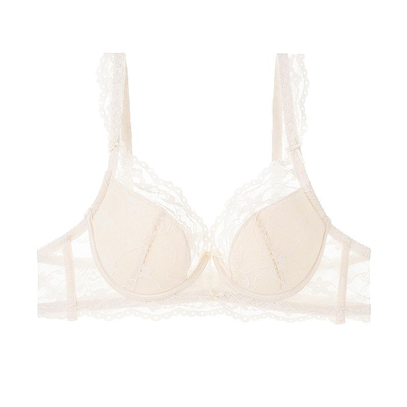 Sexy krajková mašlička tenká sekce podprsenka malá prsa shromážděná sbíraná podprsenky proti povislým prsům pohodlná měkká kostice