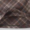 2025 Autumn/Winter Girls' High Waist Wool Plaid Skirt, Korean-Style Fashionable Slimming Short Skirt