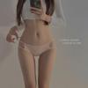 Women's Low-Waist Hollow Sexy Underwear, European & American Style, Solid Color, Pure Cotton, Autumn/Winter