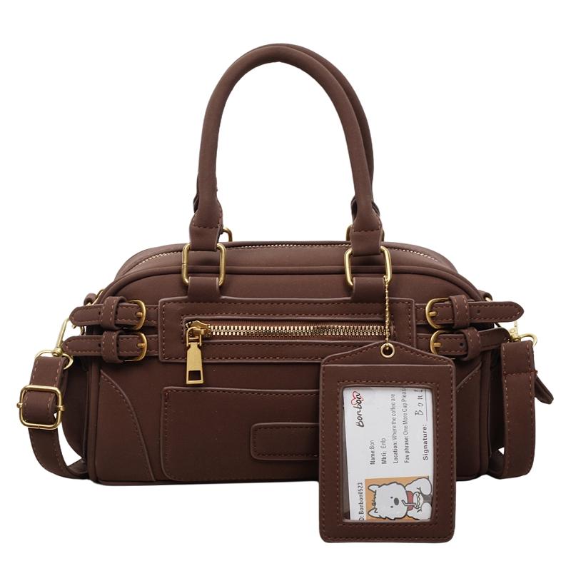 

Classic Style Fashion Solid Frosted PU Square Shoulder & Crossbody Bags Stylish Design Hot Trendy Handbags for Women 2025 New кавовий