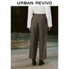 UR Women's 2024 Spring Micro-Pleated Wide-Leg Trousers