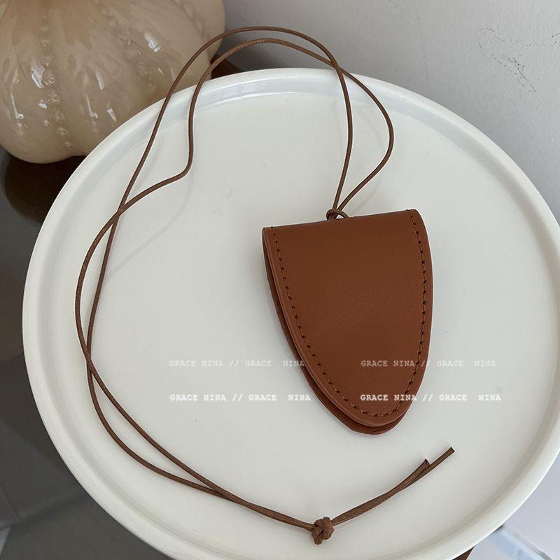 Leather Women's Outdoor Portable Glasses Clip Sweater Chain Lanyard