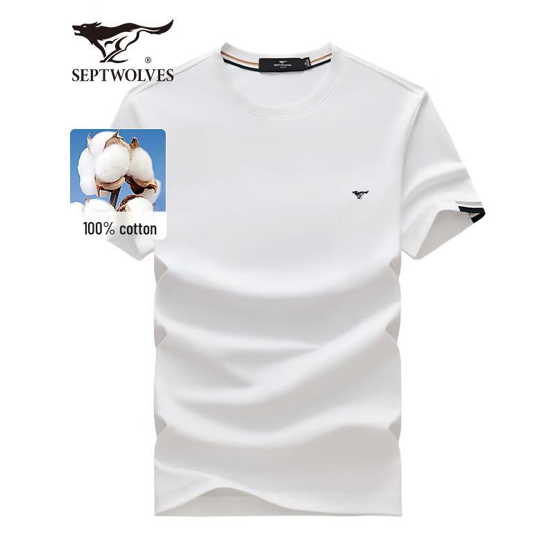 Qipilao Men s 100% Cotton Short Sleeve T-Shirt 2XL