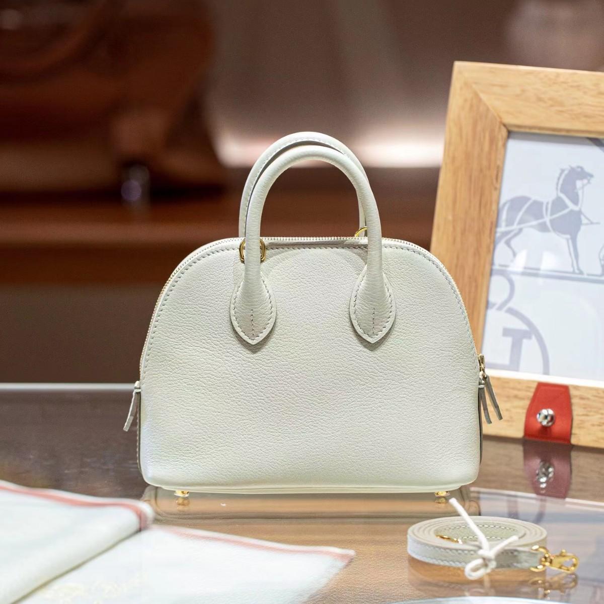 Crossbody Kleine Tas van Schelpleer, Modieuze Bowlingtas, Veelzijdige Handtas