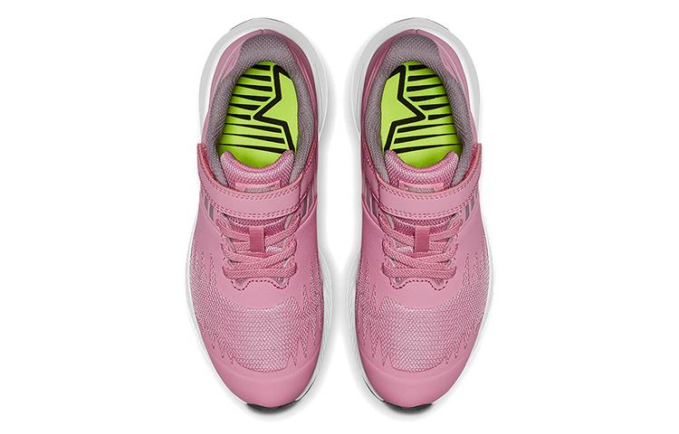 Nike Hook and Loop Low Top Kids' Running Shoes Pink White Children Aged 3 7 Years Old 921442-602