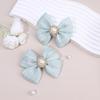 2Pcs Crystal Bow Hair Clips Elegant Sparkling Stripe Hairpins Girls Women Children Korean Style Headwear Headdress Accessories