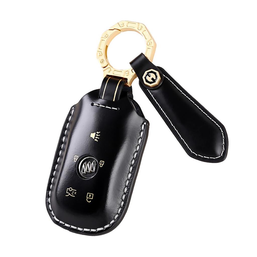 Suitable for Buick Jun Vietnam Cora Gl6gl8 Handmade Cowhide High-End Car Key Cover Keychain