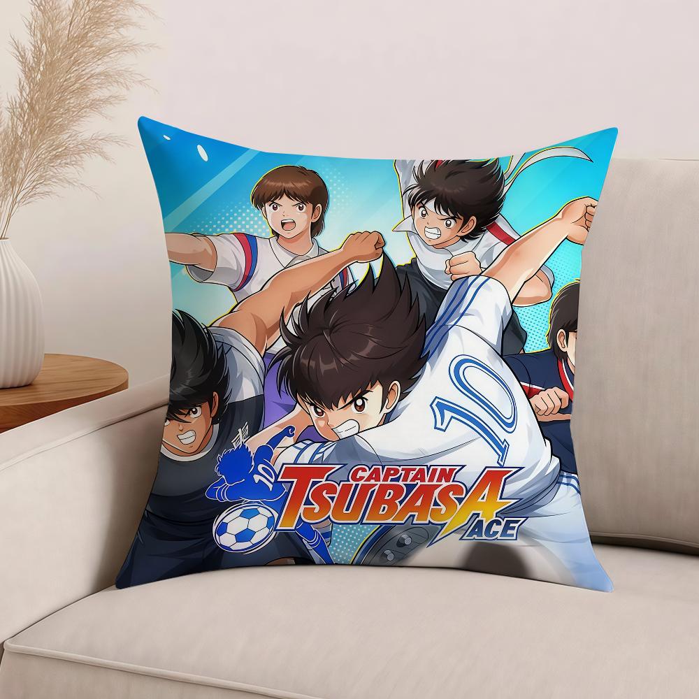 Anime Captain Tsubasa Pillow Case Office Cushions Suitable For Sofa Car Bedroom Decorative Cushion Cover